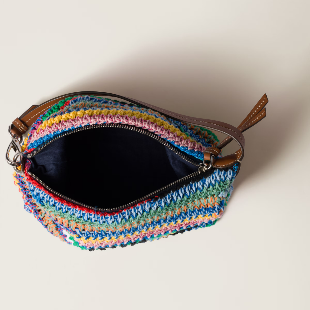 miu-miu-multicolor-crochet-pouch Handle