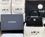 chanel-kelly-mini-shopping-bag-mini-23k-shiny-aged-calfskin-black-13x19x7cm Handle