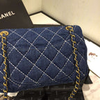 chanel-denim-quilted-flap-bag-copy Shoulder