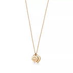 Tiffany Return to Tiffany Pendant w/Chain 18k Yellow Gold No Gemstone Mini Necklaces