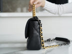 chanel-19bag-as1160-black-gold-buckle-bag-small-26cm Shoulder