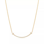Tiffany T Smile Pendant with Diamonds Necklaces