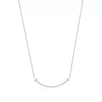 Tiffany T Smile Pendant with Diamonds Necklaces