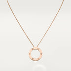 CARTIER LOVE NECKLACE 16MM 3 DIAMONDS