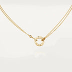 CARTIER LOVE NECKLACE 16MM 2 DIAMONDS