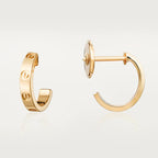 CARTIER LOVE EARRINGS 2.65MM PINK GOLD