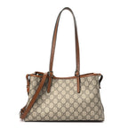 gg-supreme-monogram-medium-tote-bag-beige-dark-brown Tote