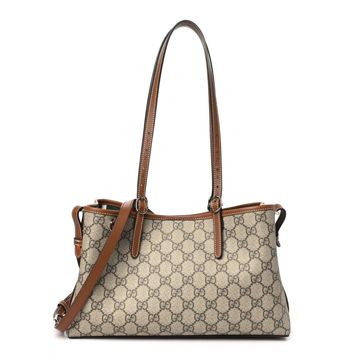 gg-supreme-monogram-medium-tote-bag-beige-dark-brown Tote