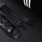 balenciaga-x-adidas-large-duffel-travel-bag-black-with-trefoil-logo-and-triple-stripes Handle