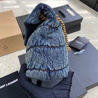 ysl-puffer-denim-bag-29-17-11cm Crossbody