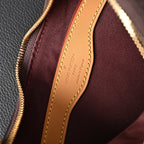 louis-vuitton-boulogne-monogram-canvas-shoulder-bag-classic-brown-with-vachetta-leather-trim-m45832 Shoulder