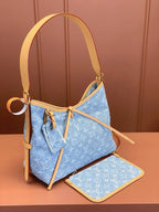 lv-carryall-denim-bag Shoulder
