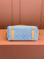 lv-carryall-denim-bag Shoulder