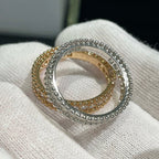VCA PERLEE DIAMOND ROSE GOLD RING
