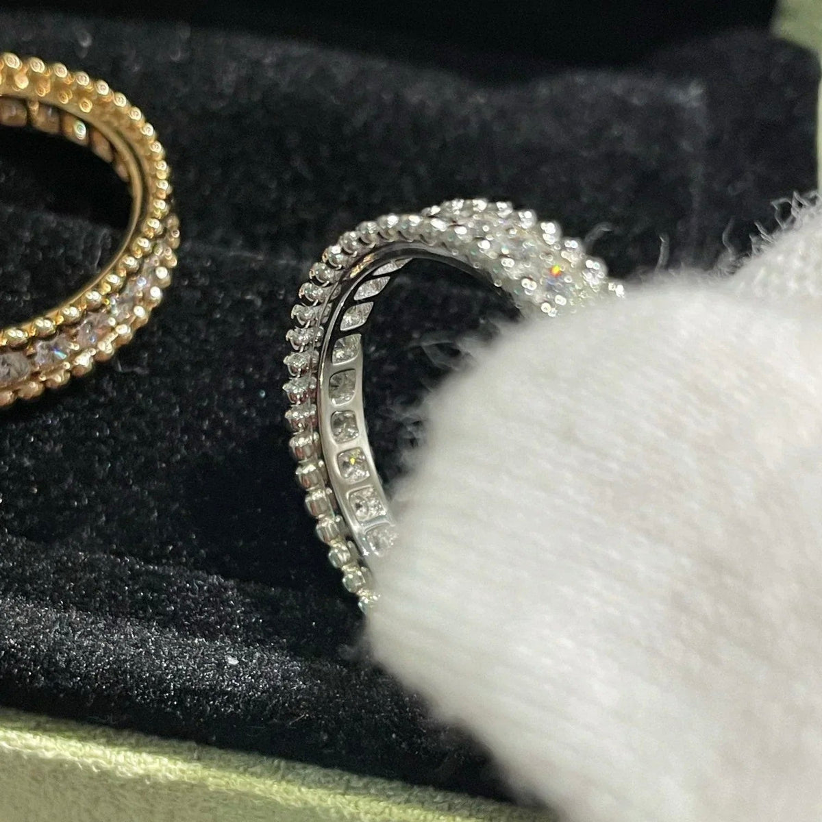 VCA PERLEE DIAMOND SILVER RING