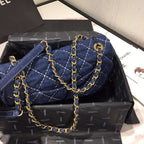 chanel-denim-quilted-flap-bag-copy Shoulder