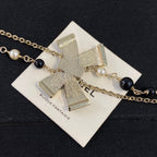Chanel Double Layer Bowknot Chain Necklace