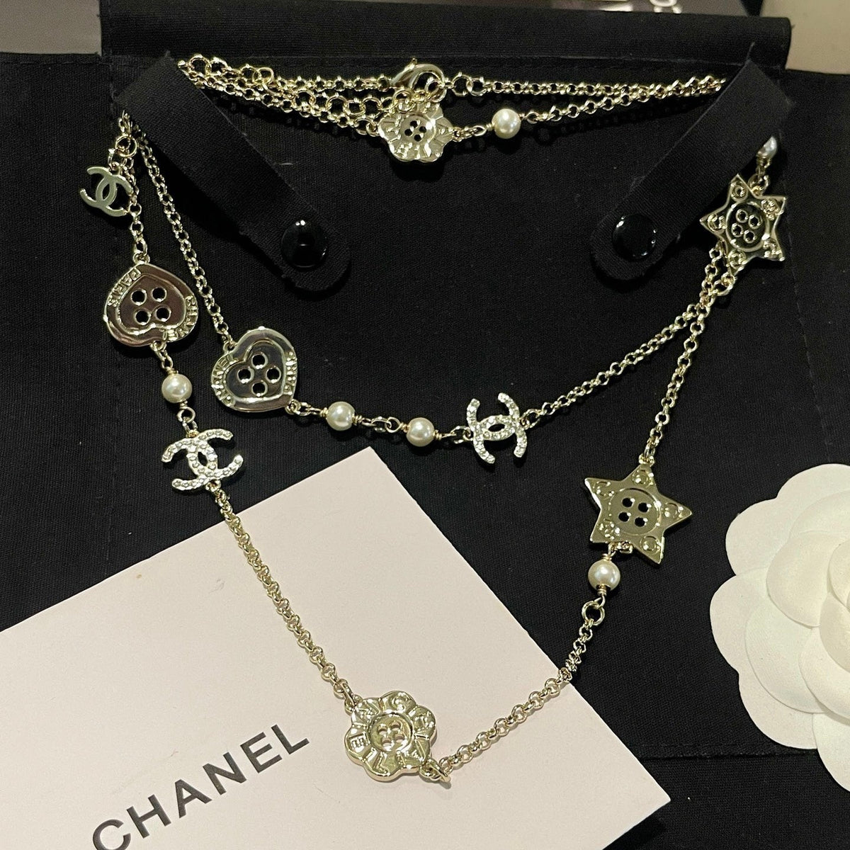 Chanel Star Sweater Chain Necklaces
