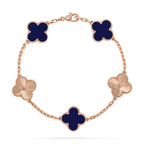 VCA CLOVER 5 MOTIF LAPIS LAZULI BRACELET COLLECTION