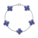 VCA CLOVER 5 MOTIF BLUE VEINS BRACELET COLLECTION
