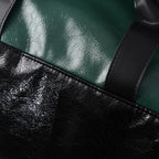 balenciaga-x-adidas-large-duffel-travel-bag-black-green-with-trefoil-logo-and-triple-stripes Handle