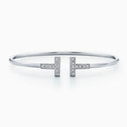 Tiffany T Diamond Wire Bracelet
