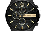 Armani Exchange Hampton AX2164 Men's Chronograph Watch – Black Dial with Black Stainless Steel Strap