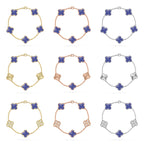 VCA CLOVER 5 MOTIF BLUE VEINS BRACELET COLLECTION
