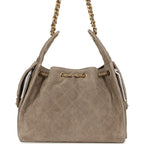 chanel-small-25-hobo-grey-suede Shoulder