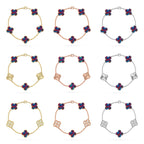 VCA CLOVER 5 MOTIF COLOR GEMSTONES BRACELET COLLECTION