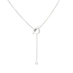HERMES FINESSE SILVER DIAMOND NECKLACE