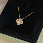 VCA CLOVER 15MM BRONZING NECKLACE