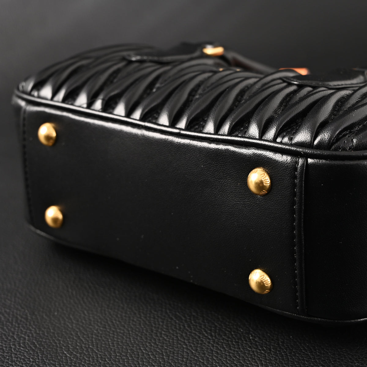 miu-miu-black-matelasse-leather-top-handle-bag Handle