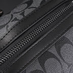 coach-signature-duffel-bag-black-monogram-canvas-with-leather-trim Handle