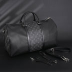 louis-vuitton-keepall-bandouliere-50-monogram-eclipse-canvas-travel-bag Handle