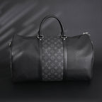 louis-vuitton-keepall-bandouliere-50-monogram-eclipse-canvas-travel-bag Handle