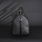 louis-vuitton-keepall-bandouliere-50-monogram-eclipse-canvas-travel-bag Handle