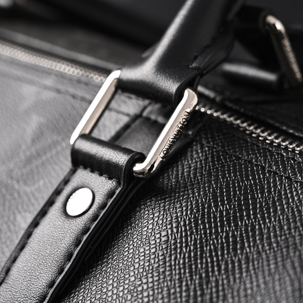 louis-vuitton-keepall-bandouliere-50-monogram-eclipse-canvas-travel-bag Handle