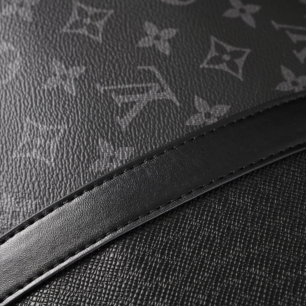 louis-vuitton-keepall-bandouliere-50-monogram-eclipse-canvas-travel-bag Handle