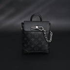 louis-vuitton-soft-trunk-messenger-monogram-eclipse-canvas-with-silver-chain Crossbody