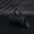 louis-vuitton-keepall-bandouliere-50-monogram-shadow-black-leather Handle
