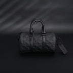louis-vuitton-keepall-bandouliere-50-monogram-shadow-black-leather Handle