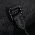 louis-vuitton-keepall-bandouliere-50-monogram-shadow-black-leather Handle