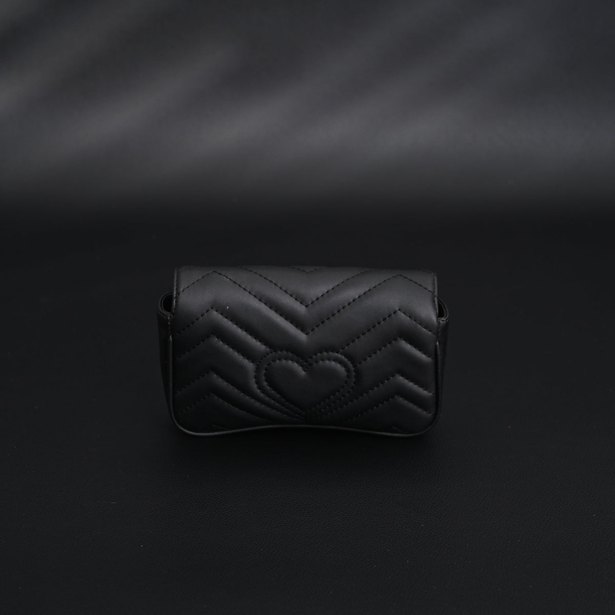 gucci-gg-marmont-matelasse-mini-shoulder-bag-black-leather-with-gold-chain Crossbody