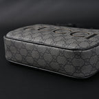 gucci-ophidia-gg-supreme-belt-bag-black-grey-monogram Shoulder