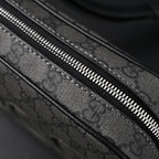 gucci-ophidia-gg-supreme-belt-bag-black-grey-monogram Shoulder