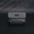 gucci-ophidia-gg-supreme-belt-bag-black-grey-with-web-strap Shoulder