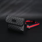 gucci-ophidia-gg-supreme-belt-bag-black-grey-with-web-strap Shoulder