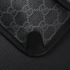 gucci-ophidia-gg-supreme-belt-bag-black-grey-with-web-strap Shoulder