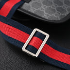 gucci-ophidia-gg-supreme-belt-bag-black-grey-with-web-strap Shoulder